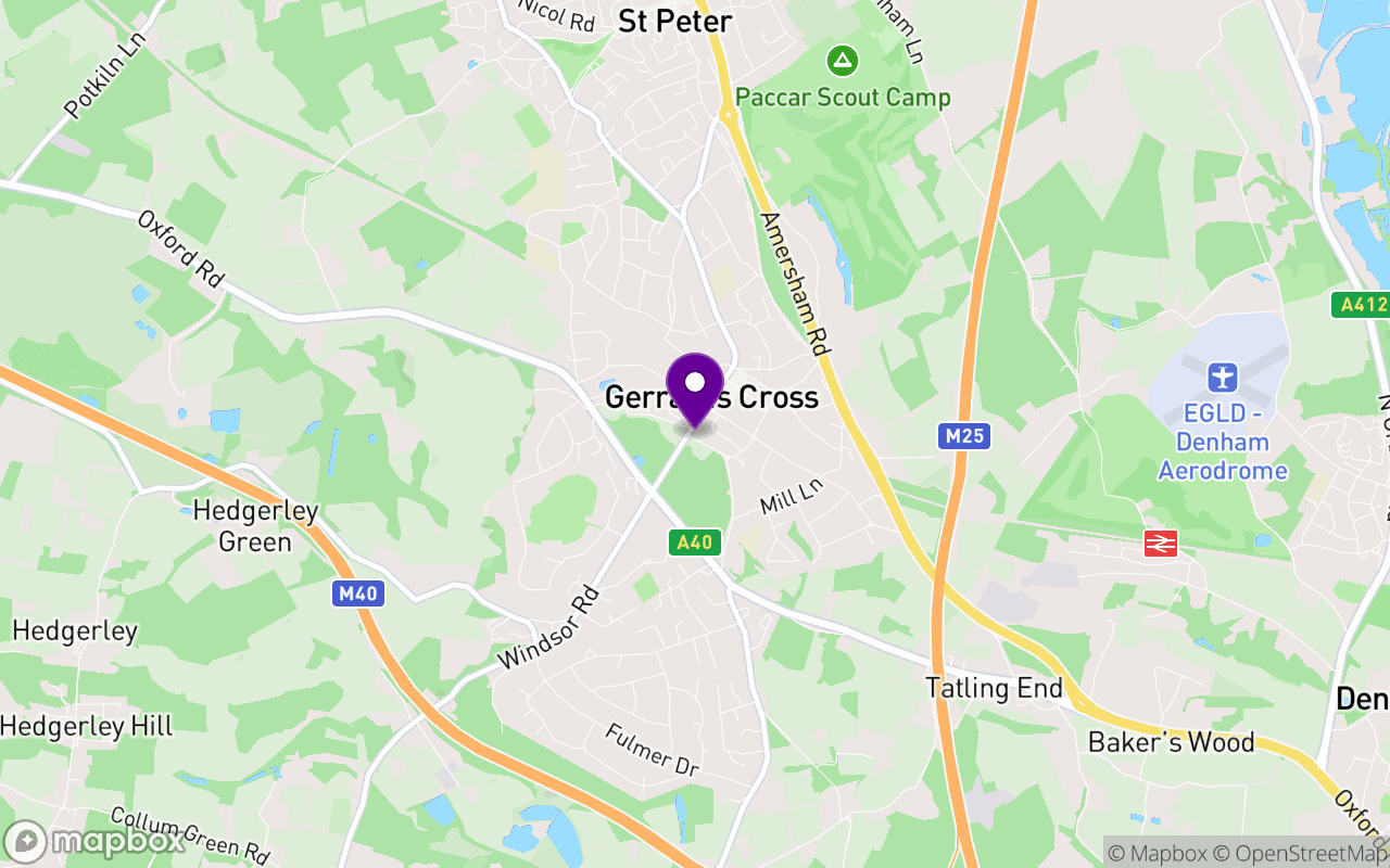 Map of Gerrards Cross